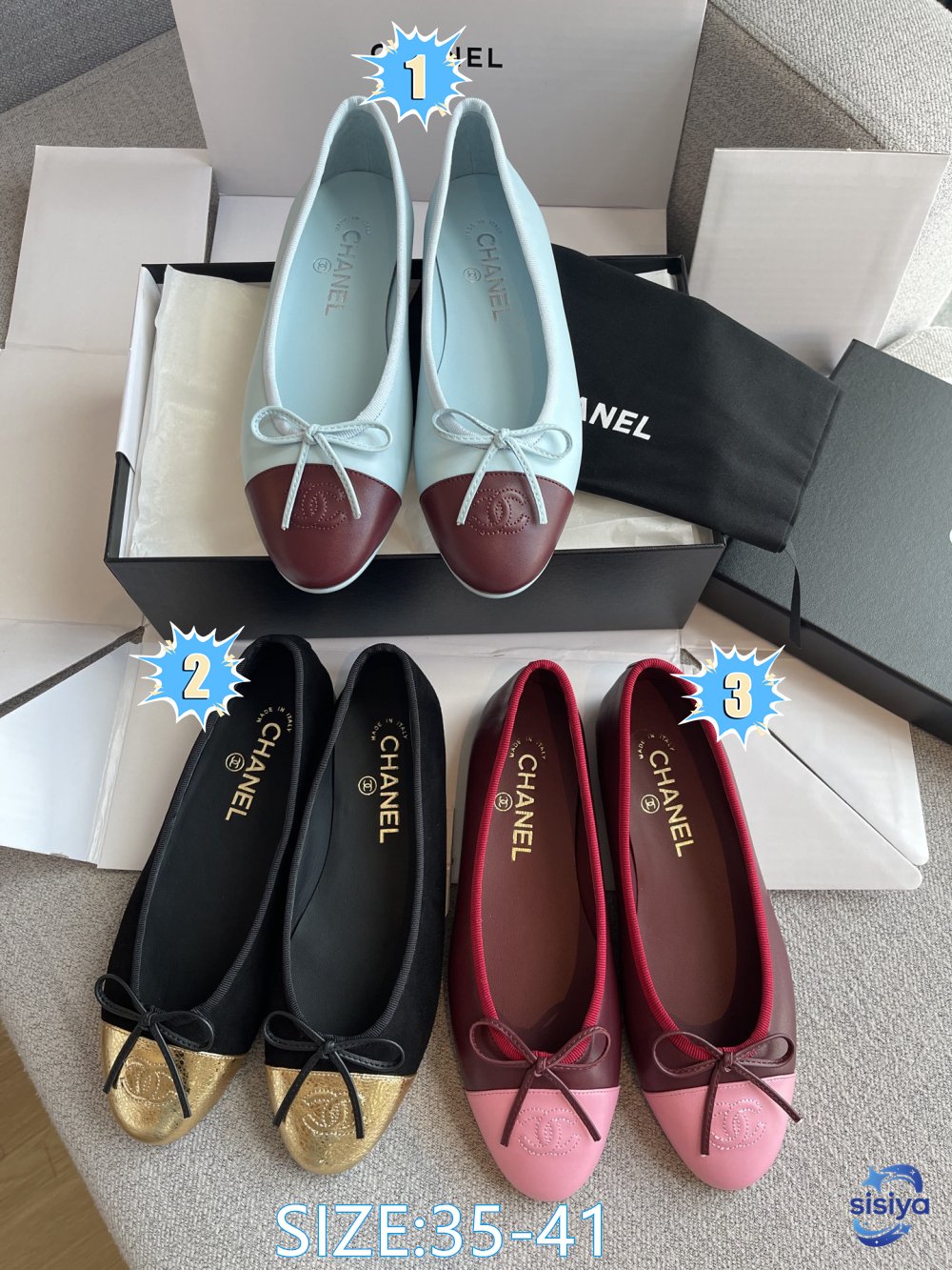 Chanel classic ballet flat shoes B6052901
