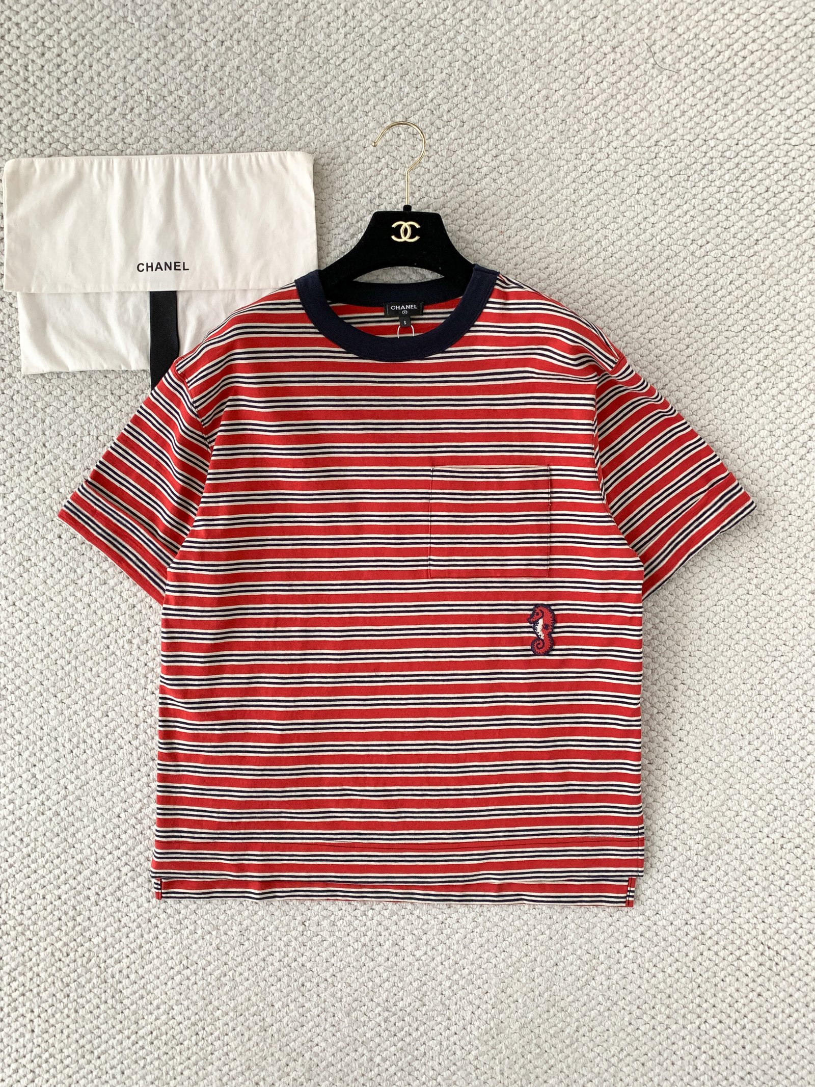 Chanel Color-striped Pouch T-shirt W6053003 - Image 5