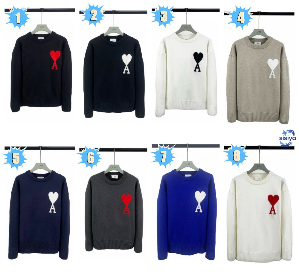 AMI Paris Ami De Coeur Wool Sweater M6050509