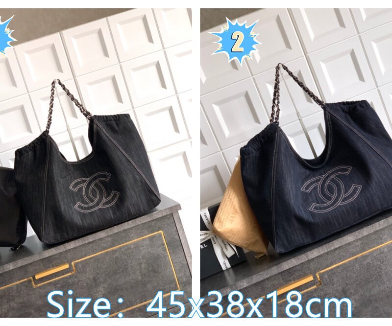 Chanel denim tote bag B6052803