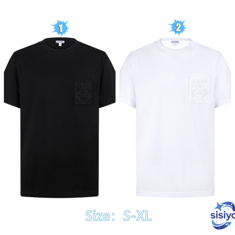 LOEWE 26SS Cotton Embroidered LOGO Logo Short-Sleeved T-shirtM6051405