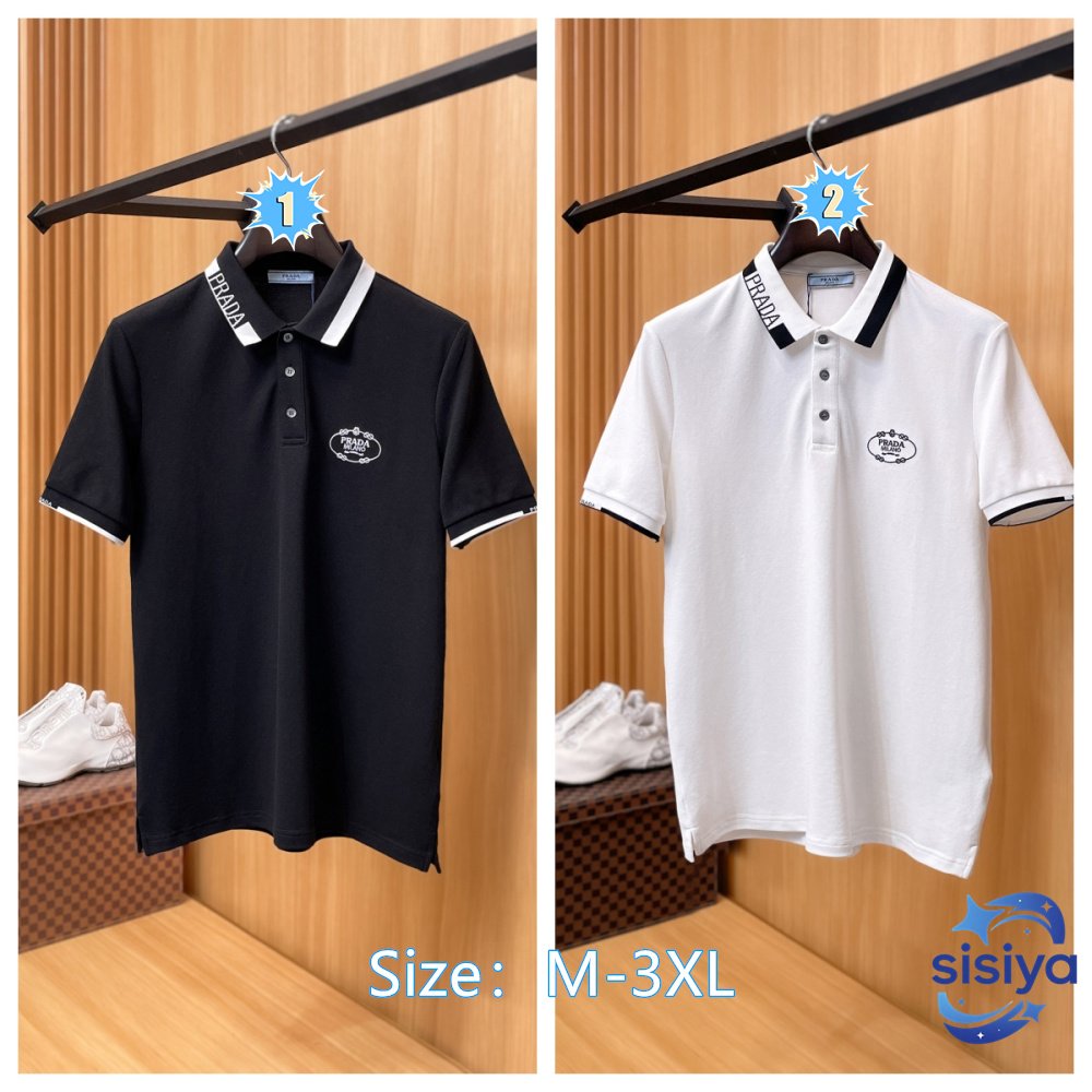 Prada 2026ss Summer New Style Collarless Polo Shirt M6051503