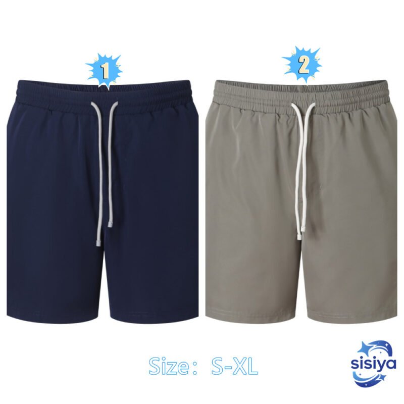 BC Embroidered Solid Color Beach Pants M6052506