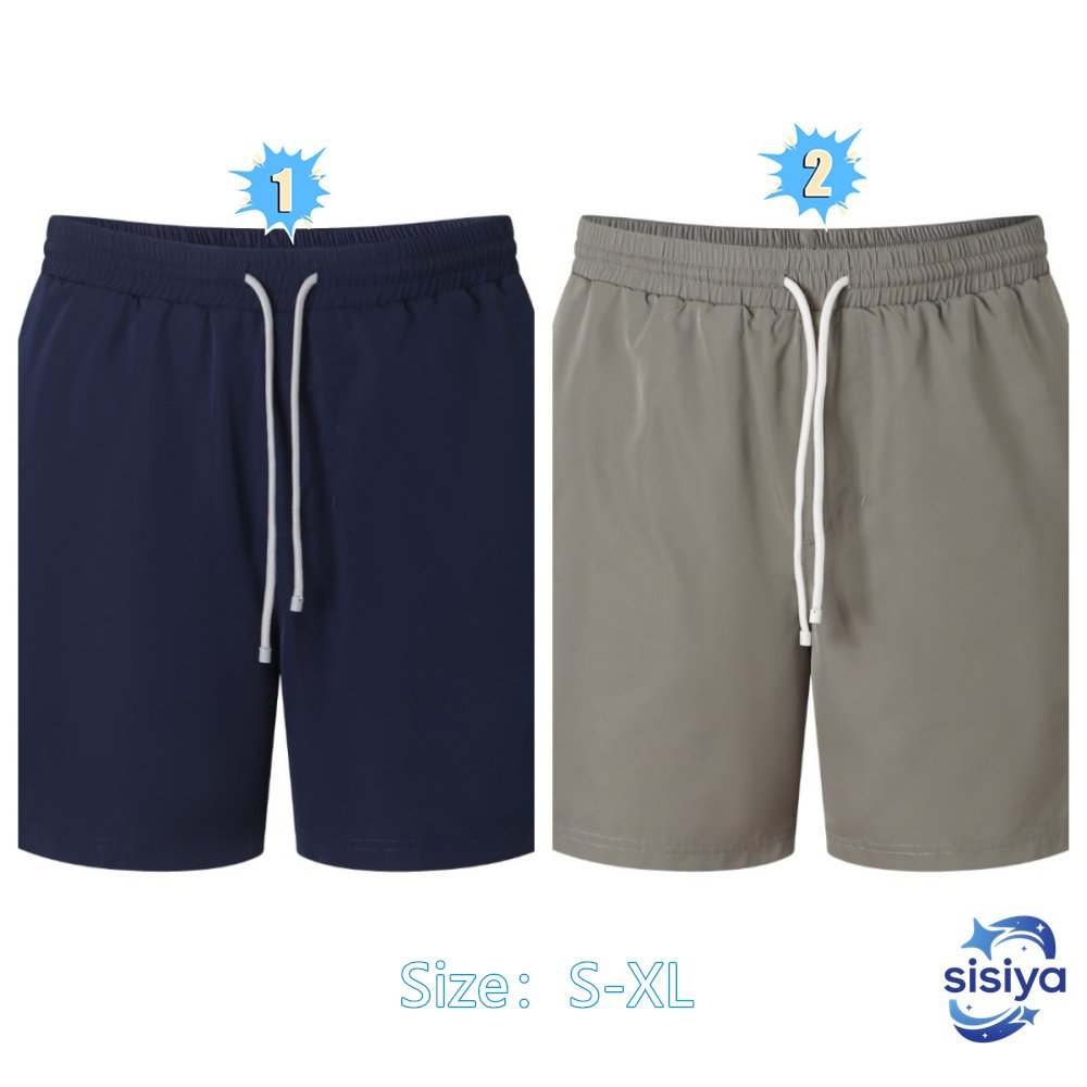 BC Embroidered Solid Color Beach Pants M6052506