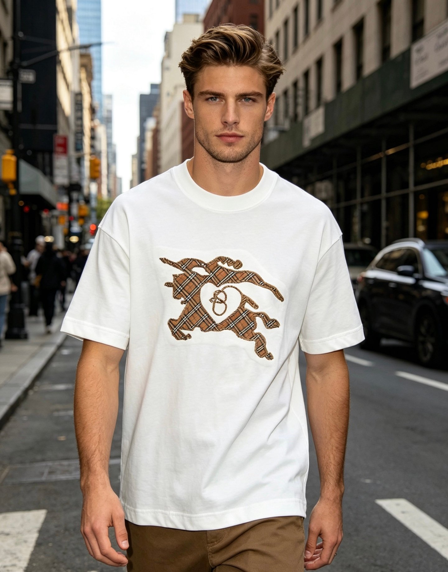 BUR~~ Logo Patch Embroidered T-shirt M6060104 - Image 3