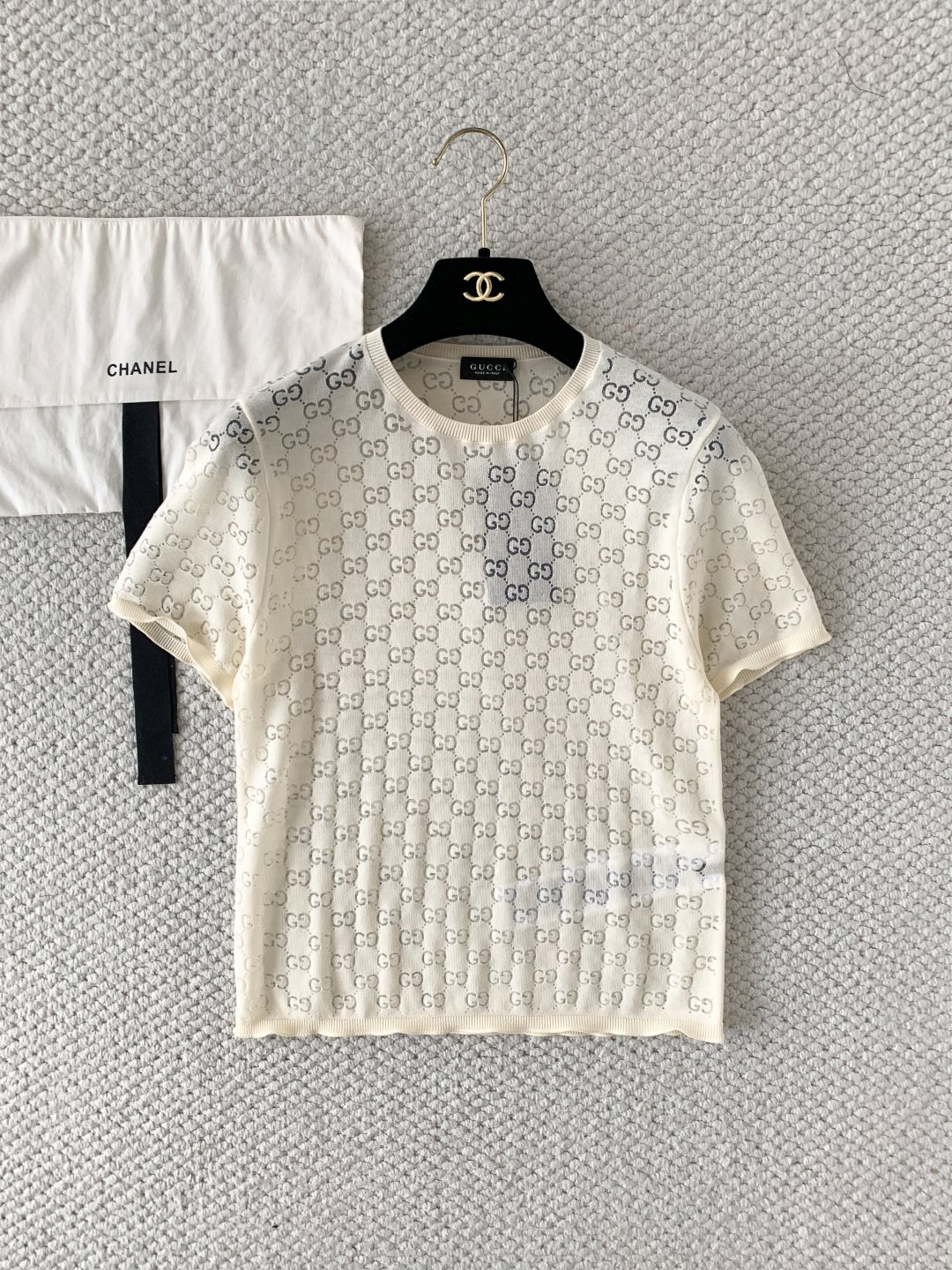Gucci GG cotton devoré T-shirt W6060103 - Image 5
