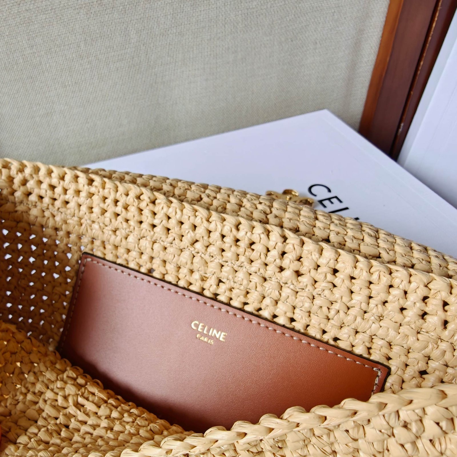 CELINE Little Halfmoon Soft Triomphe bag B6060103 - Image 8