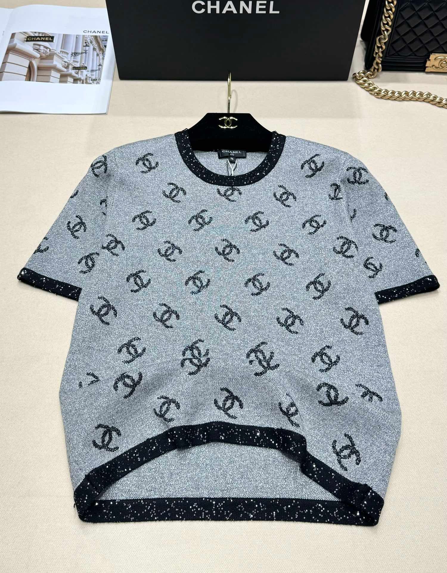 Chanel Knitted Short-Sleeved Top W6060201 - Image 4