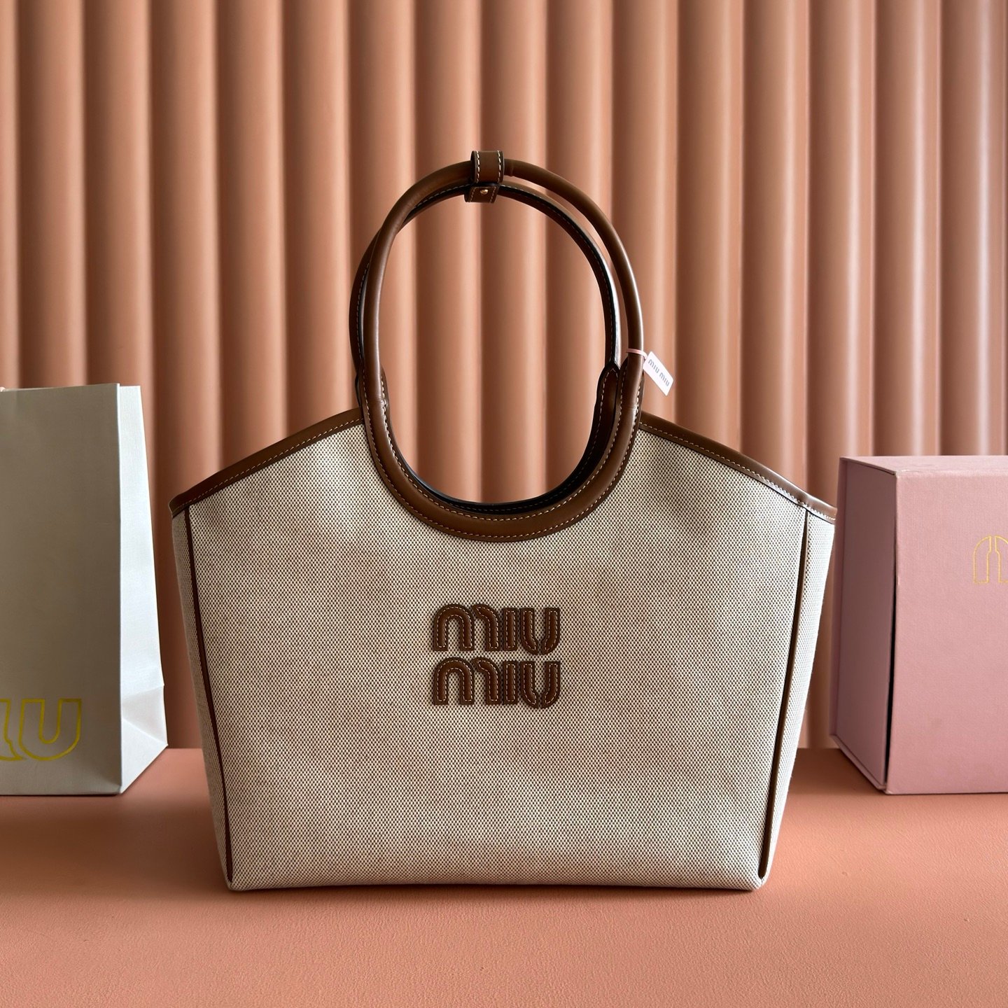 Miu Miu Ivy Canvas Bag B6060203 - Image 2