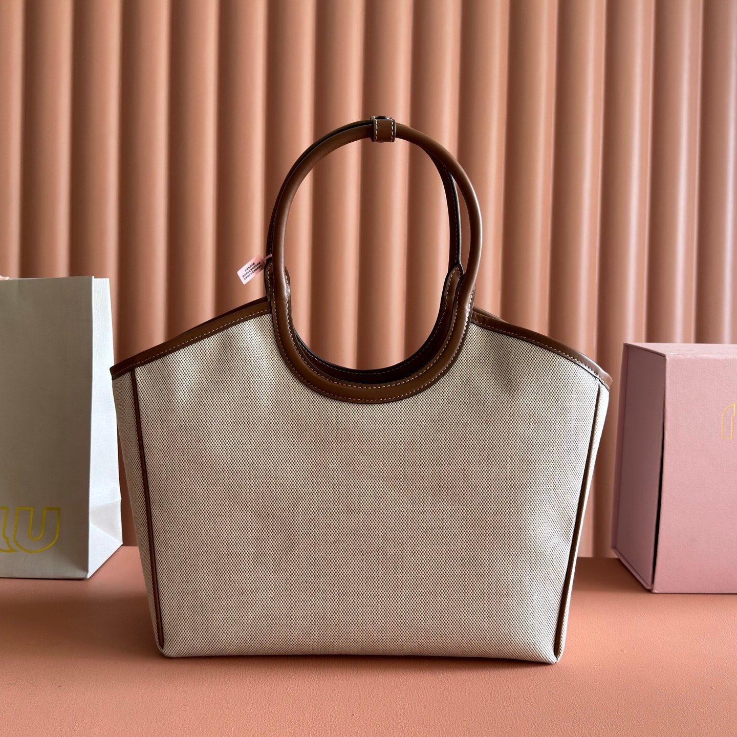Miu Miu Ivy Canvas Bag B6060203 - Image 3