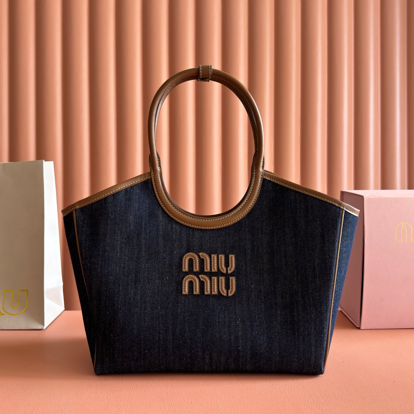 Miu Miu Ivy Canvas Bag B6060203 - Image 5