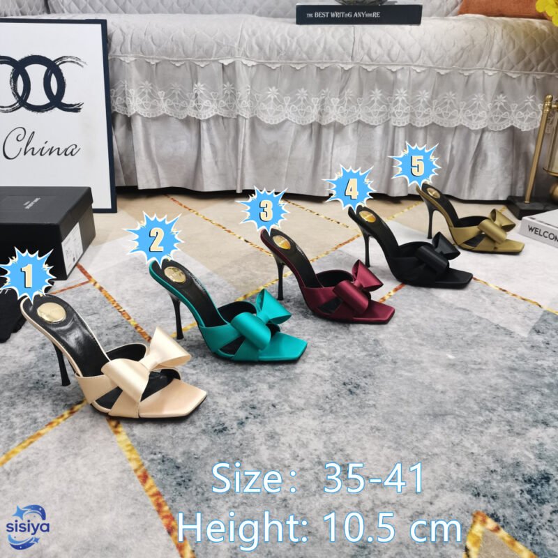 Saint Laurent Satin Muller Shoes B6060204