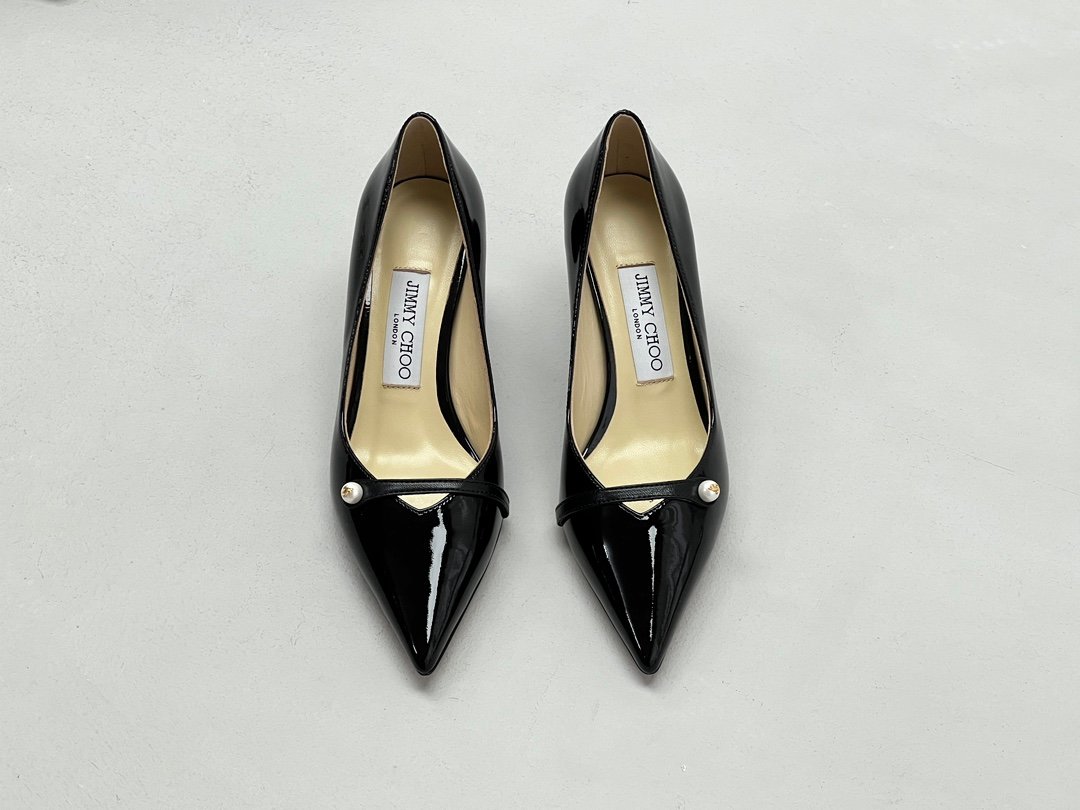 Jimmy Choo Rosalia 65 Leather High Heels B6060301 - Image 5