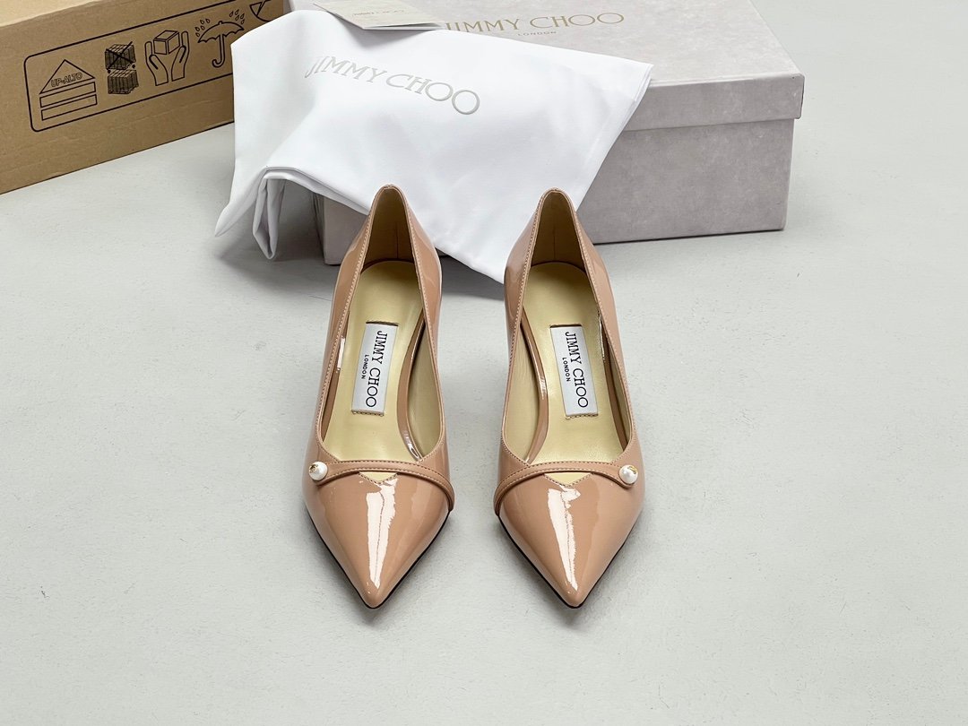 Jimmy Choo Rosalia 65 Leather High Heels B6060301 - Image 9