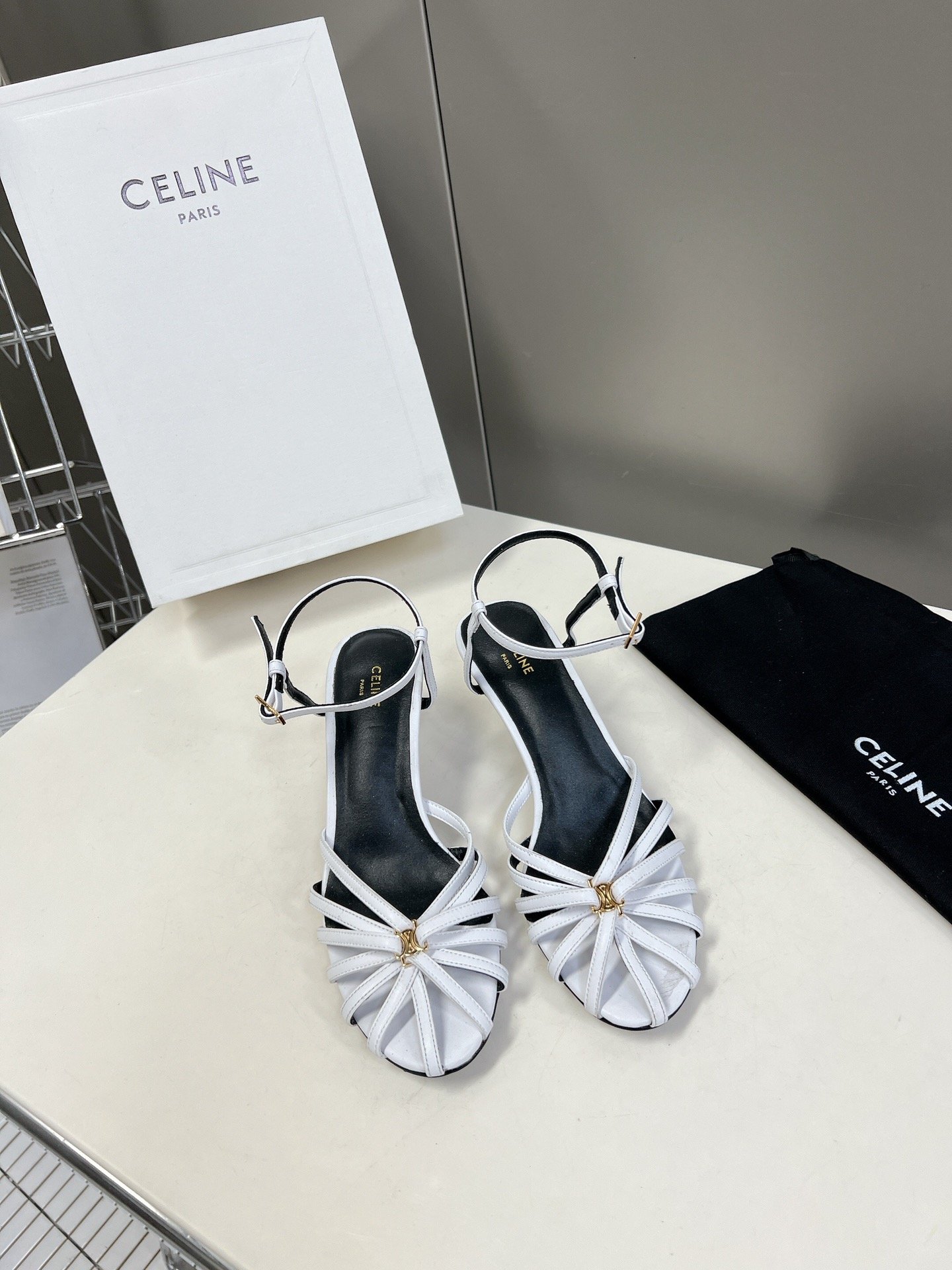 Celine Triomphe Sandals B6060303 - Image 5