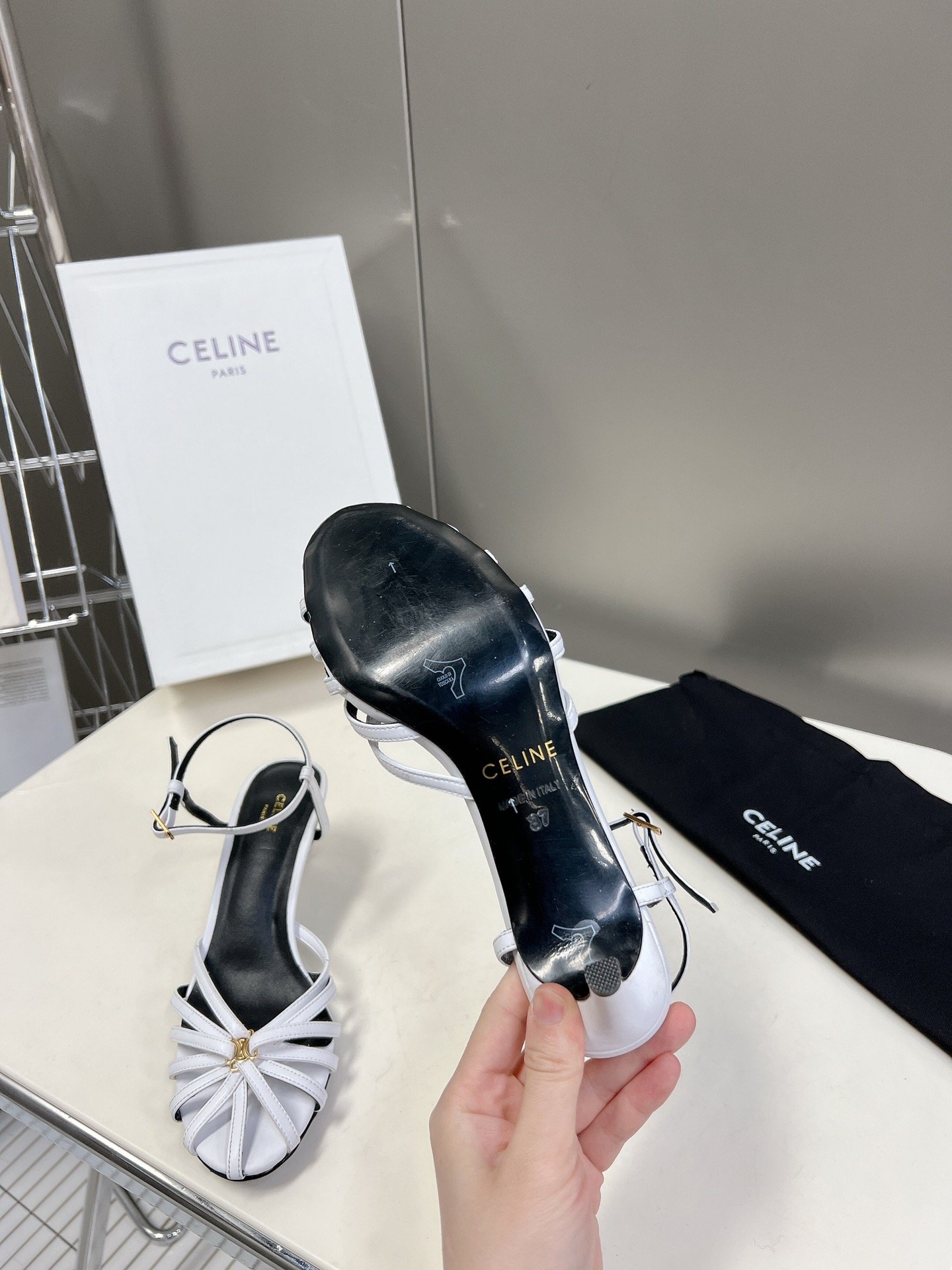 Celine Triomphe Sandals B6060303 - Image 7