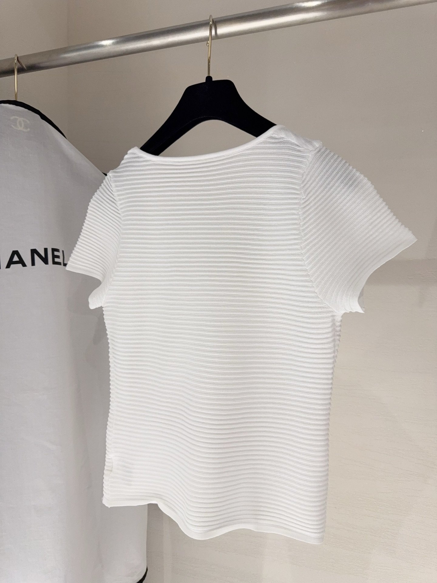 Chanel sequined knitted short-sleeved shirt W6060304 - Image 3