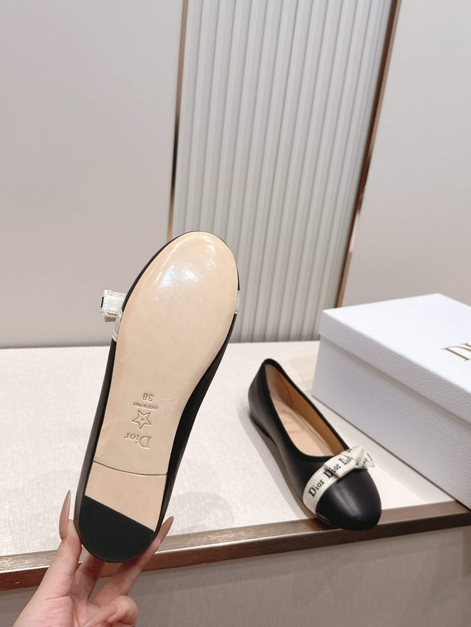 Dior sheepskin ballet flats J'Adior B6060402 - Image 7