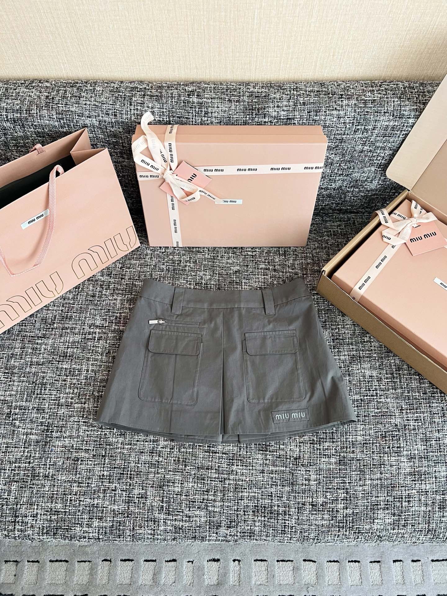 Miu Miu workwear-style mini skirt W6060804