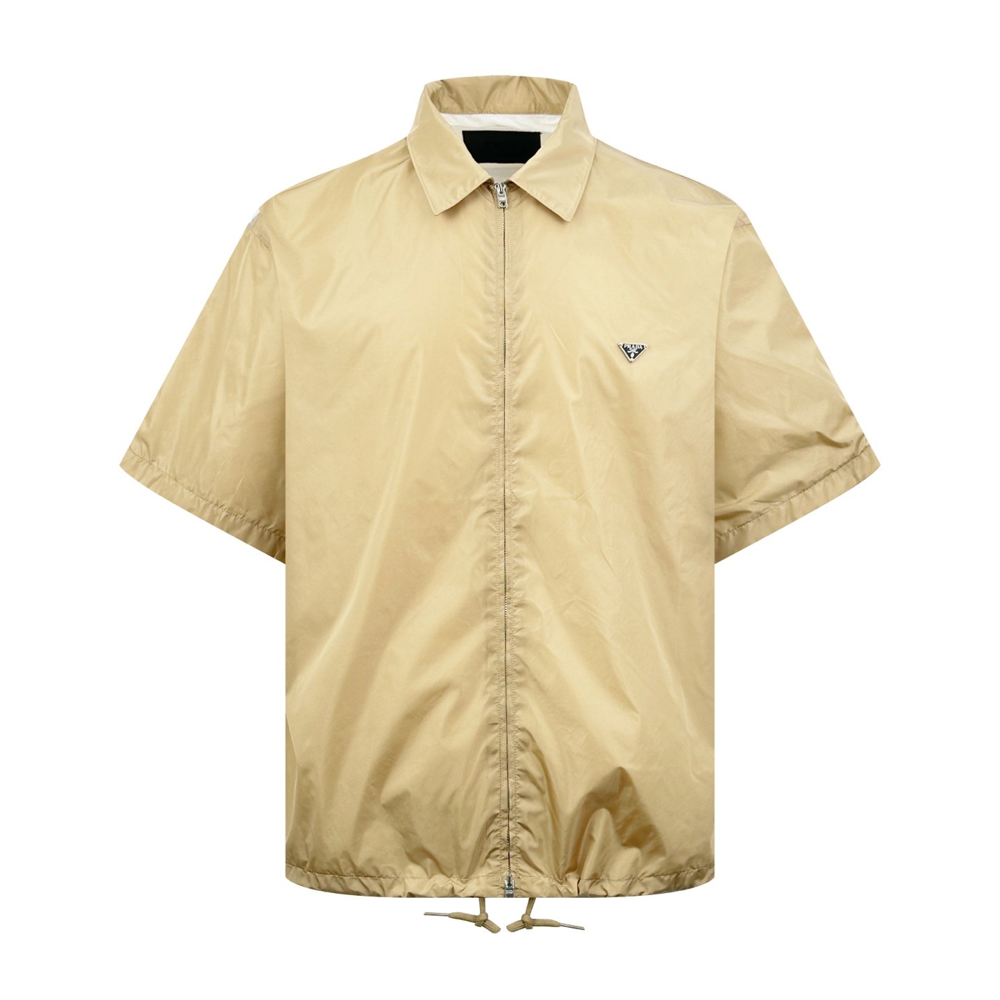 Prada Triangle Logo Zippered Short-Sleeved Shirt M6060902 - Image 5
