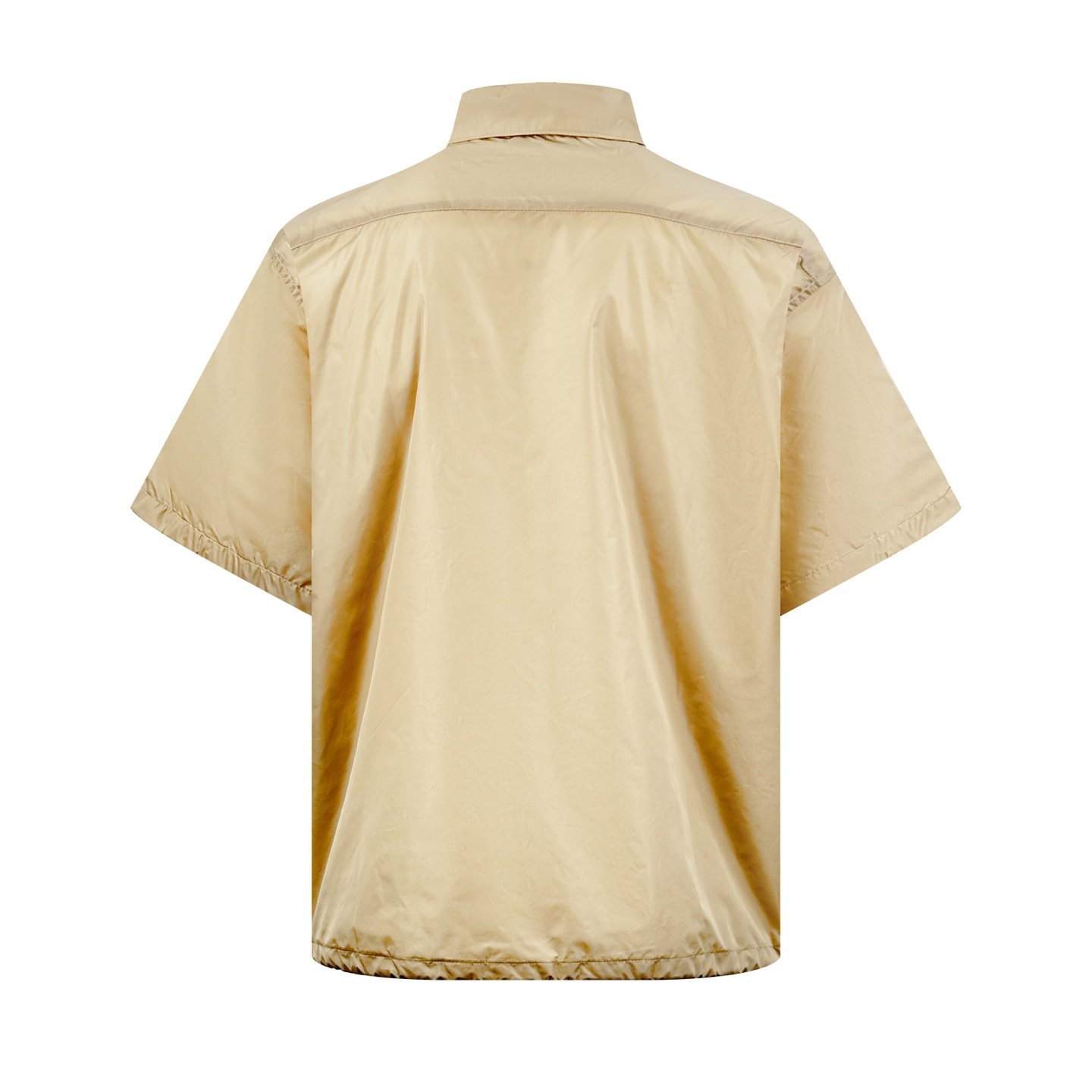 Prada Triangle Logo Zippered Short-Sleeved Shirt M6060902 - Image 6