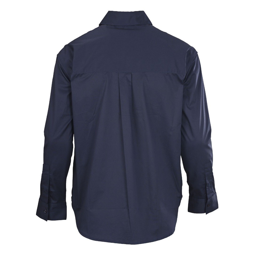 LOEWE Roievi Anagram Two-color Embroidered Patch Pocket Long-Sleeved Shirt M6061004 - Image 4