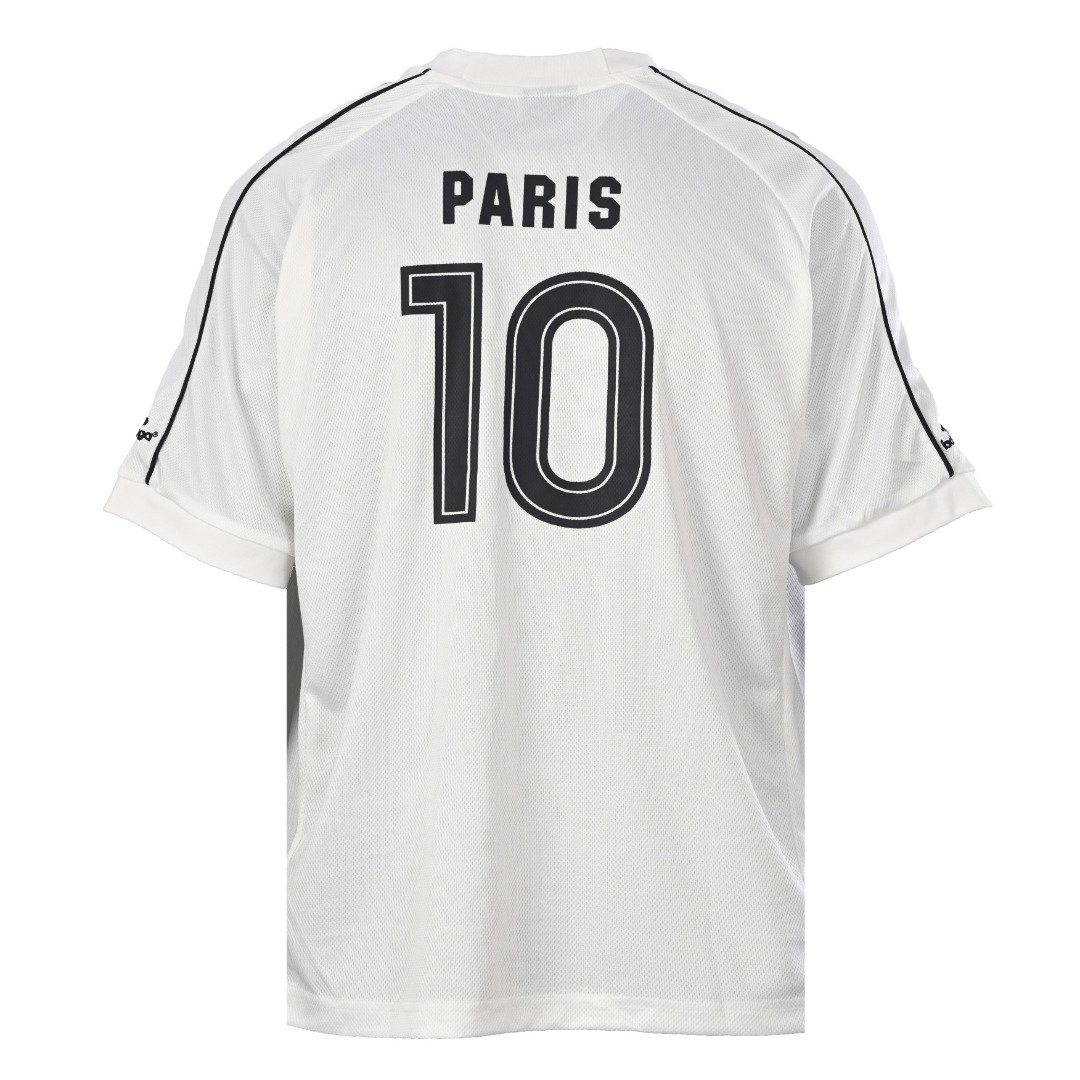 BALENCIAGA / PARIS No. 10 Embroidered Print Short-Sleeved T-Shirt M6061005 - Image 3