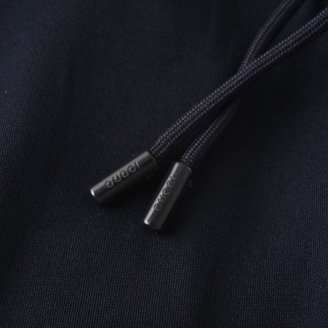 Gucci/GUC Blue and White Striped Embroidered Logo Shorts M6061006 - Image 7