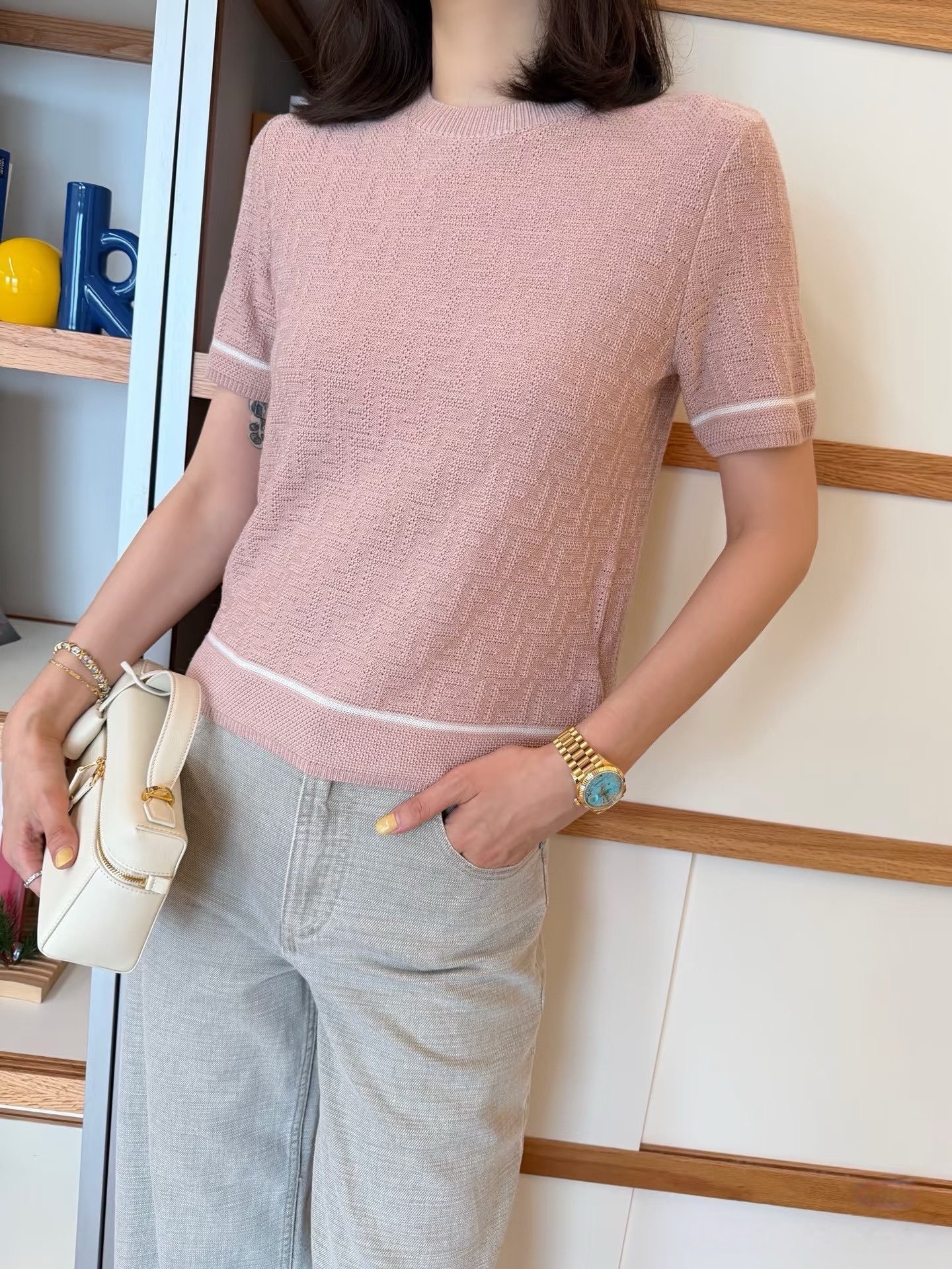 Fendi short-sleeved knit sweater W6061203 - Image 6