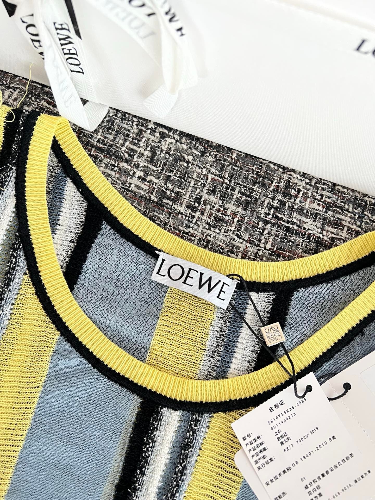 LOEWE Blue x Paula's Ibiza Stripe Fringe-Detail Tank Top W6061204 - Image 3