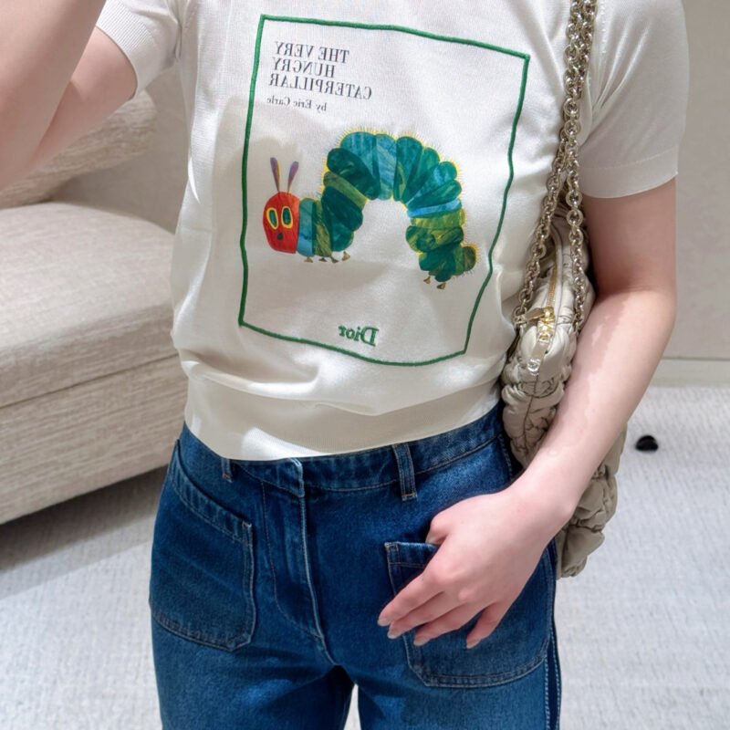 Dior T-Shirt with Book Cover Embroidery W6061302