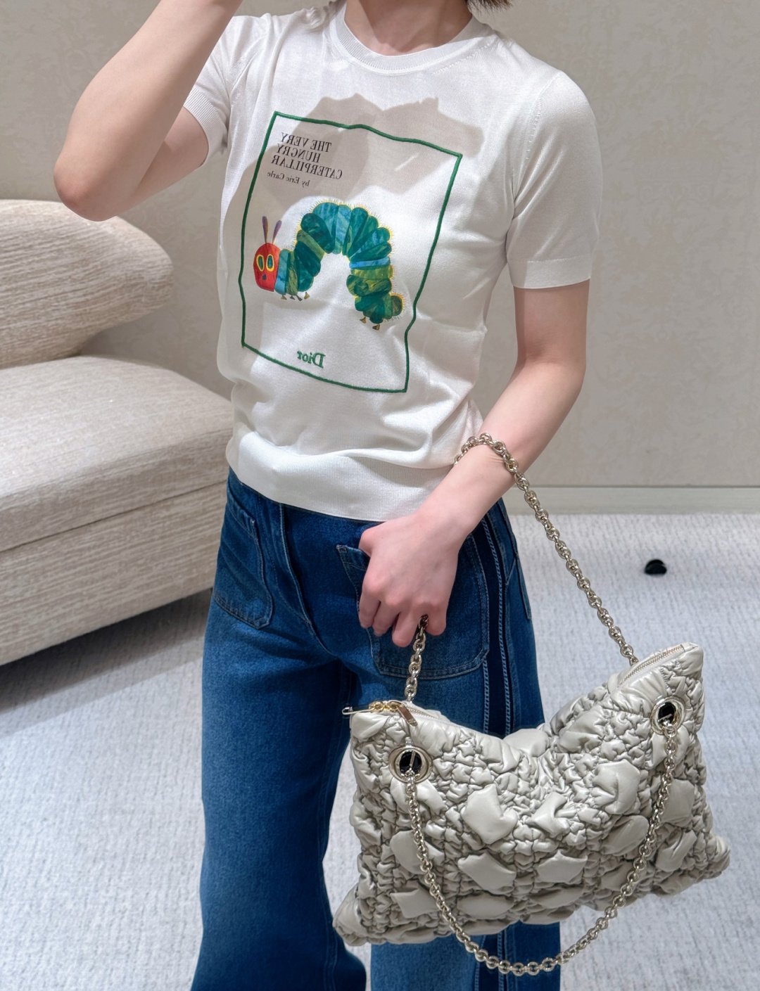 Dior T-Shirt with Book Cover Embroidery W6061302 - Image 2