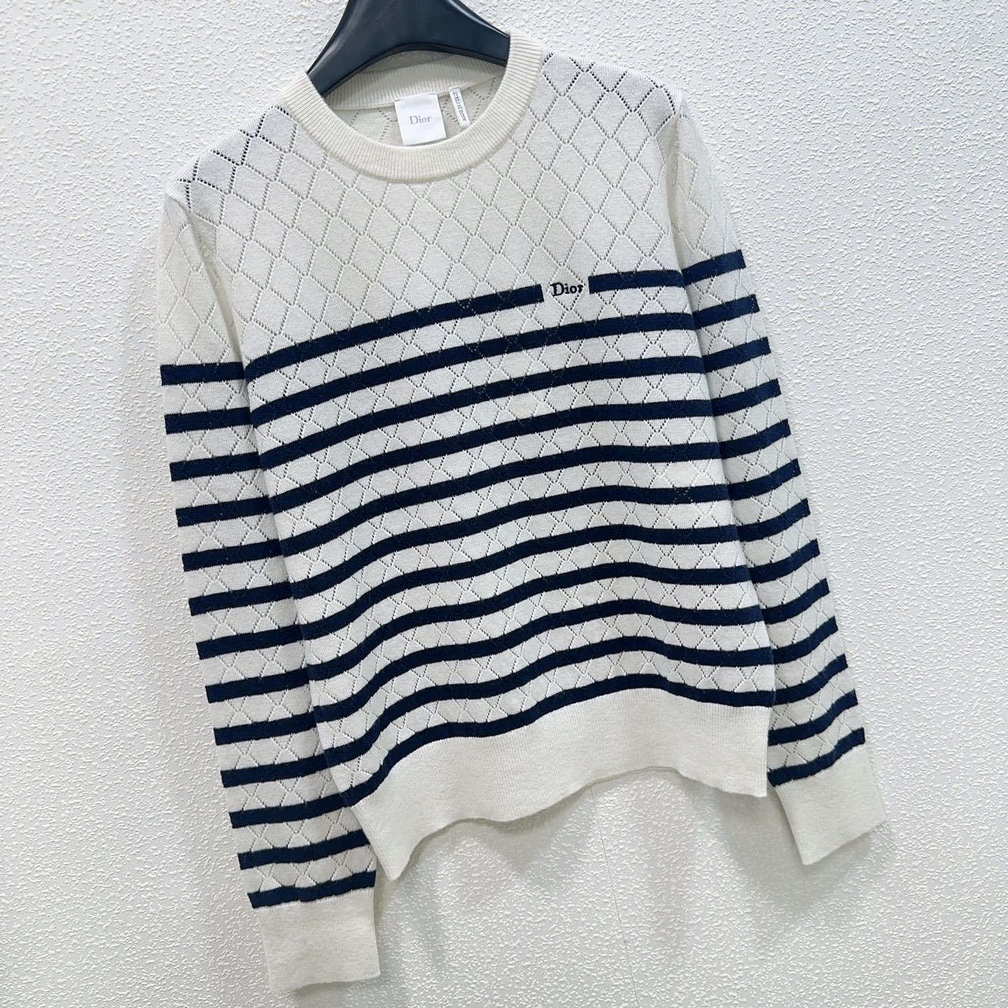 Dior Marinière Sweater Ecru W6061304 - Image 4