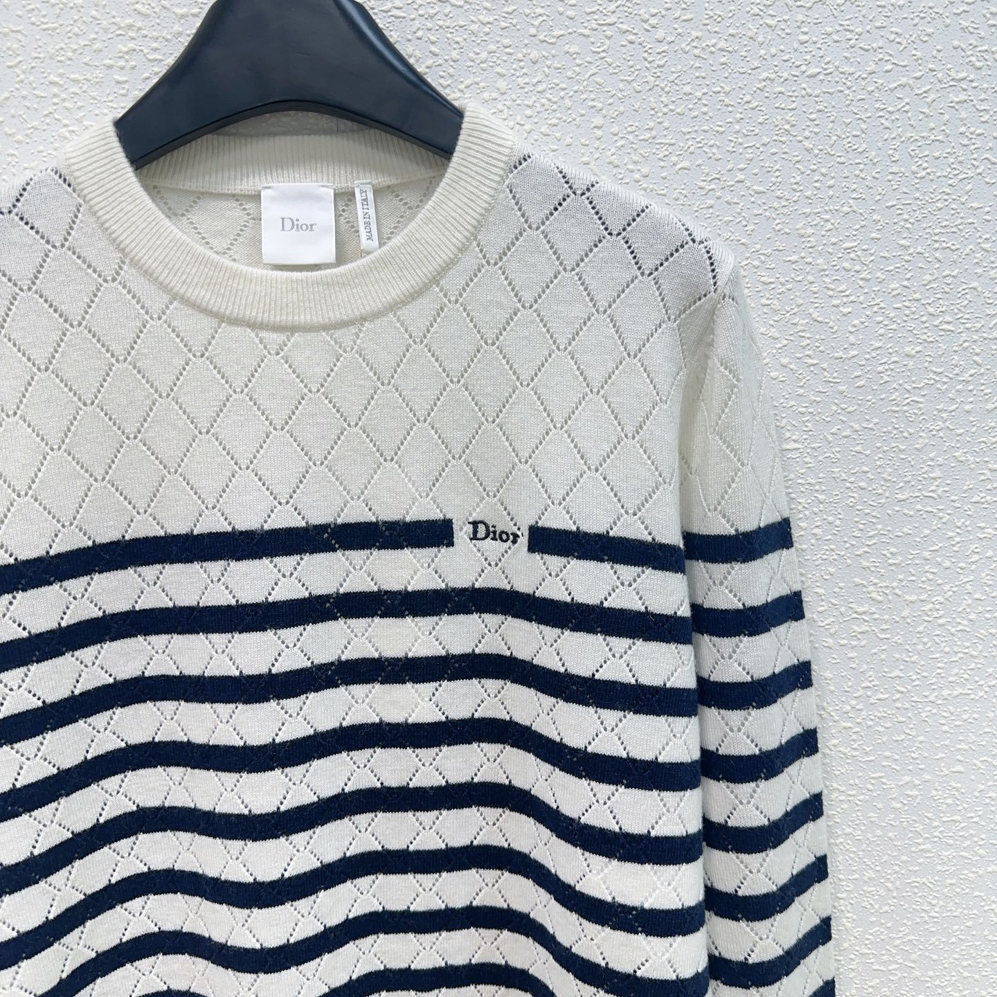 Dior Marinière Sweater Ecru W6061304 - Image 5