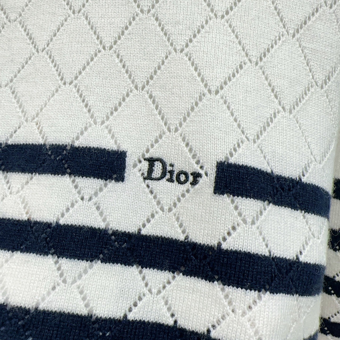 Dior Marinière Sweater Ecru W6061304 - Image 6