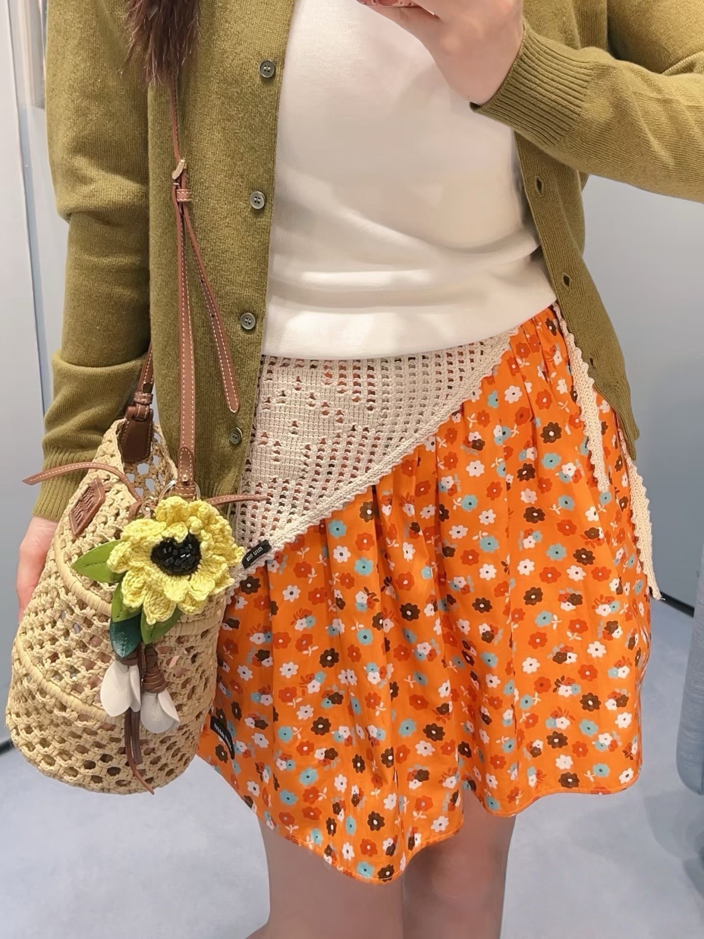 Miu Miu Poplin Skirt W6061501 - Image 8