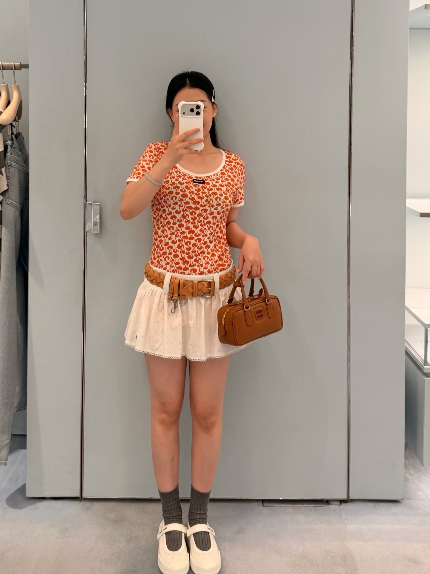 Miu Miu Cotton T-shirt W6061503 - Image 8