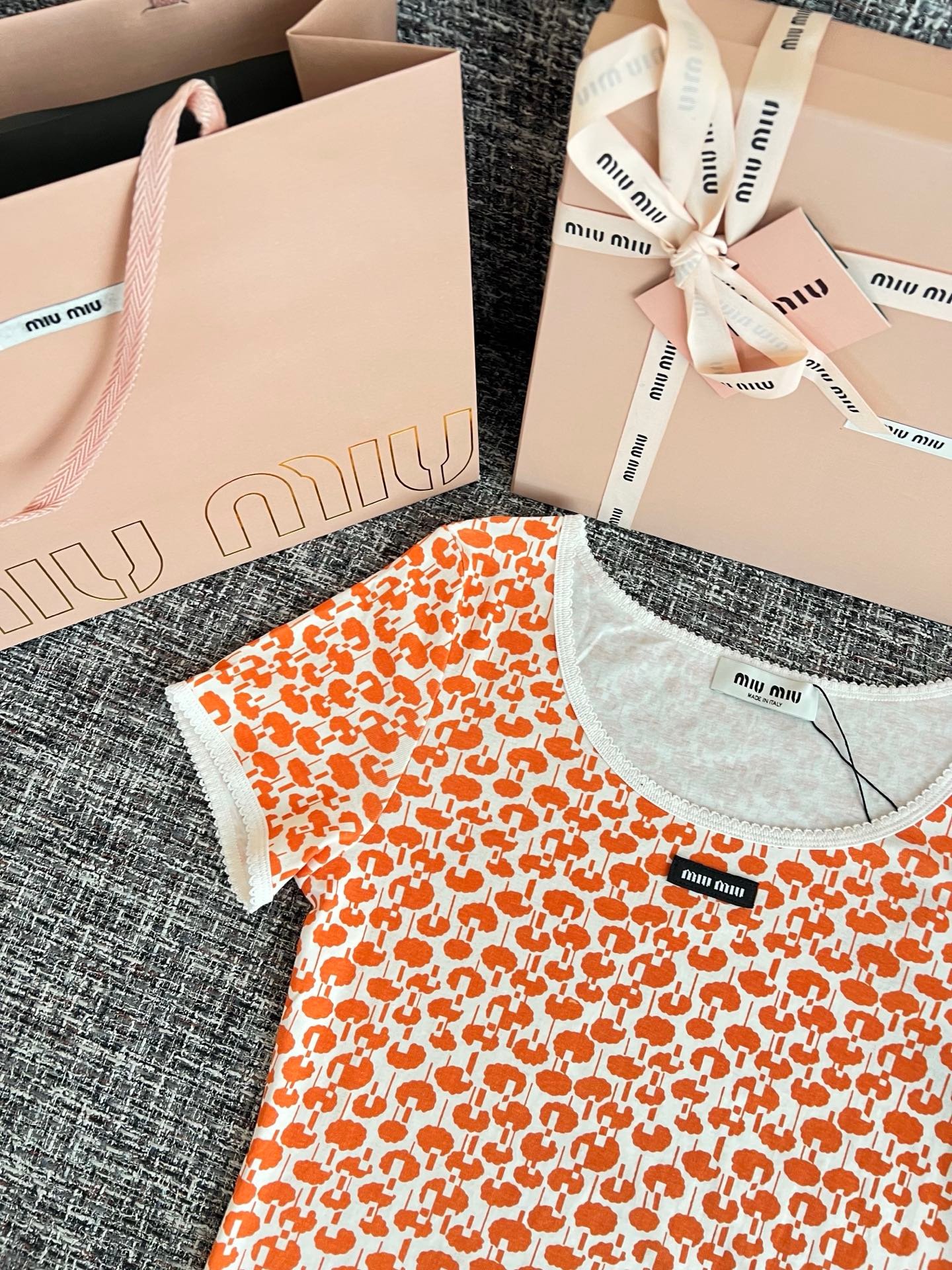 Miu Miu Cotton T-shirt W6061503 - Image 3