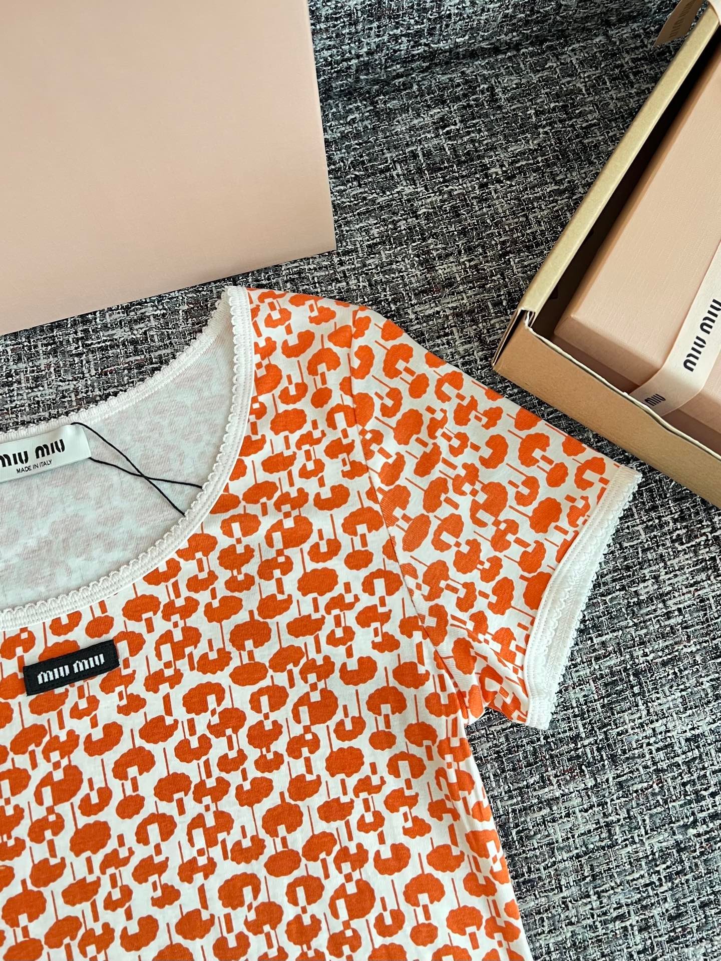 Miu Miu Cotton T-shirt W6061503 - Image 4