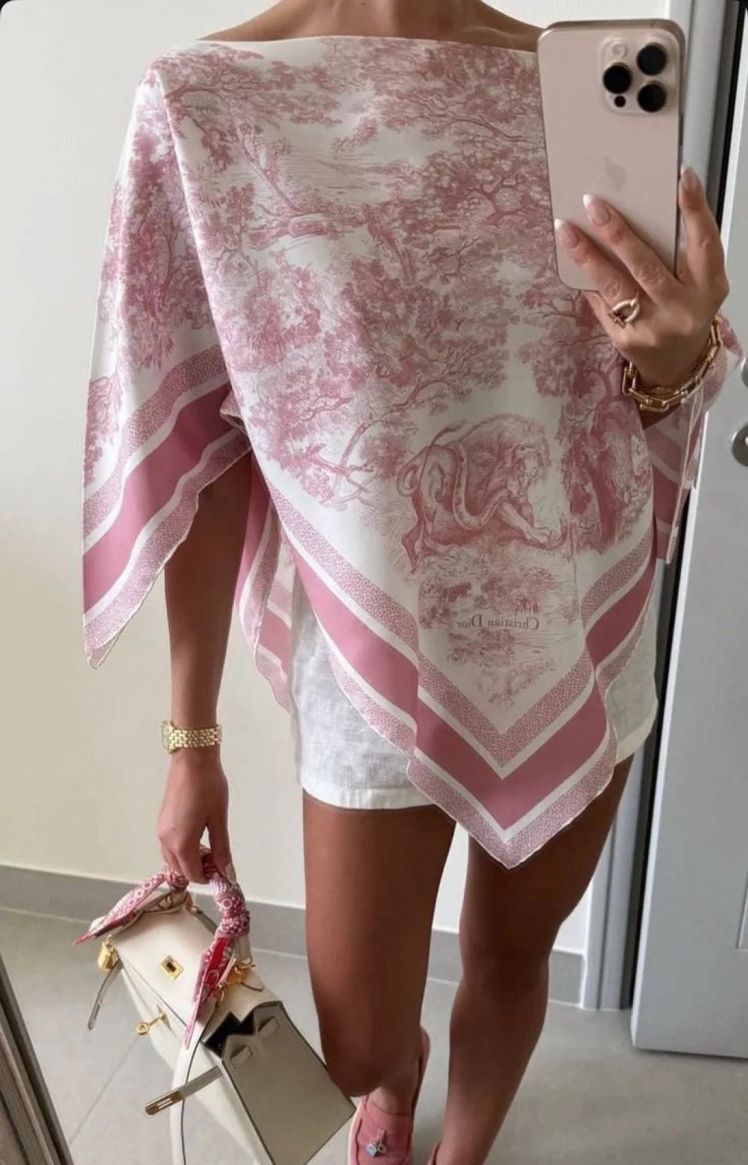 Dior Toile de Jouy Sauvage Silk Top W6061601 - Image 7