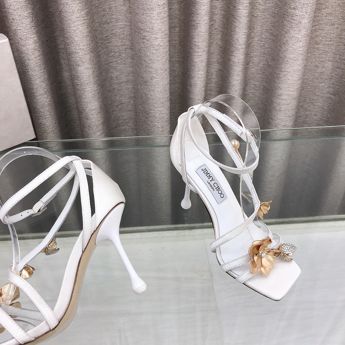 Jimmy Choo Zea Heeled Sandals 95 B6061501 - Image 2