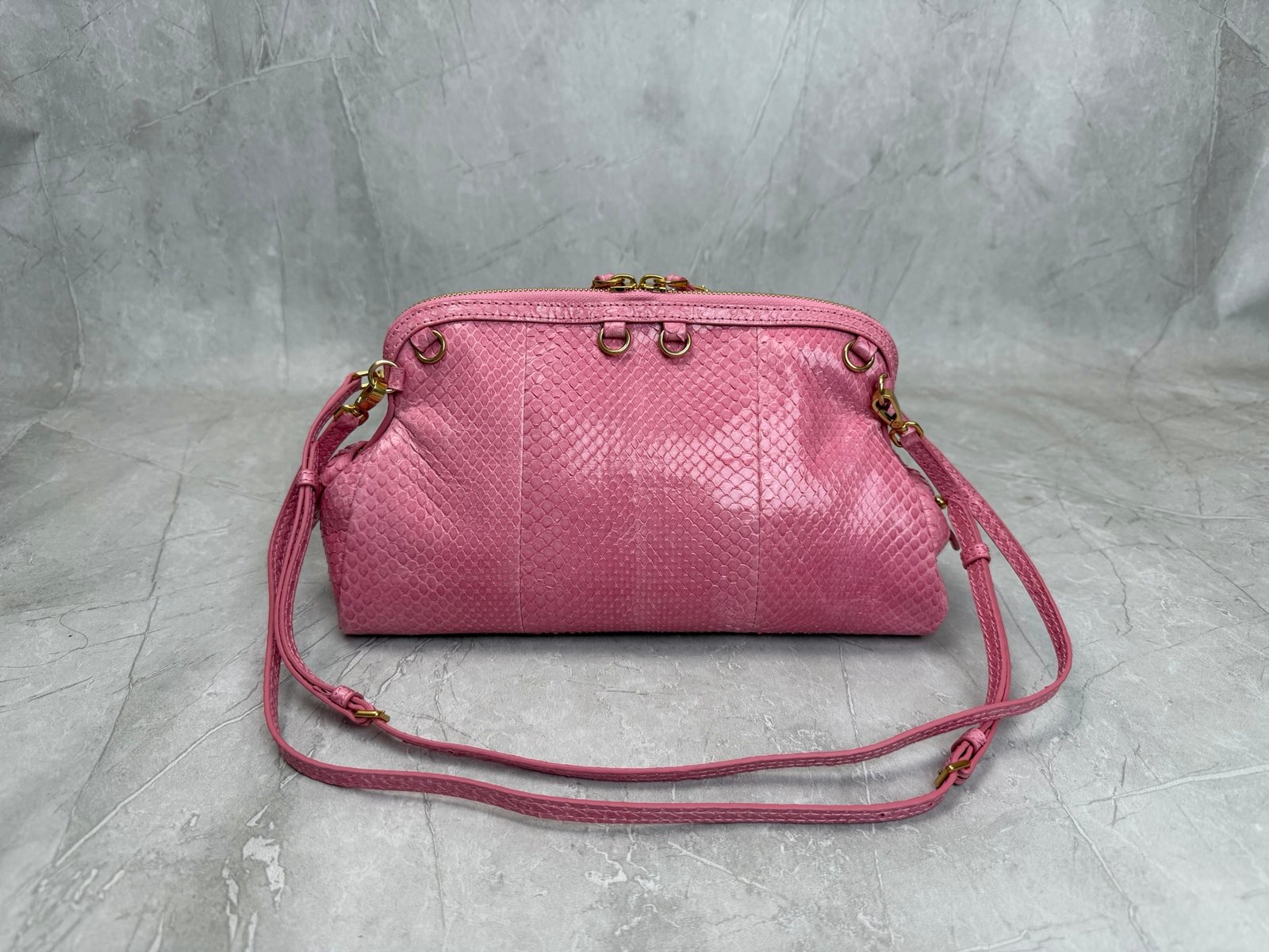 Miu Miu Caprice Snake Skin Handbag B6061603 - Image 3