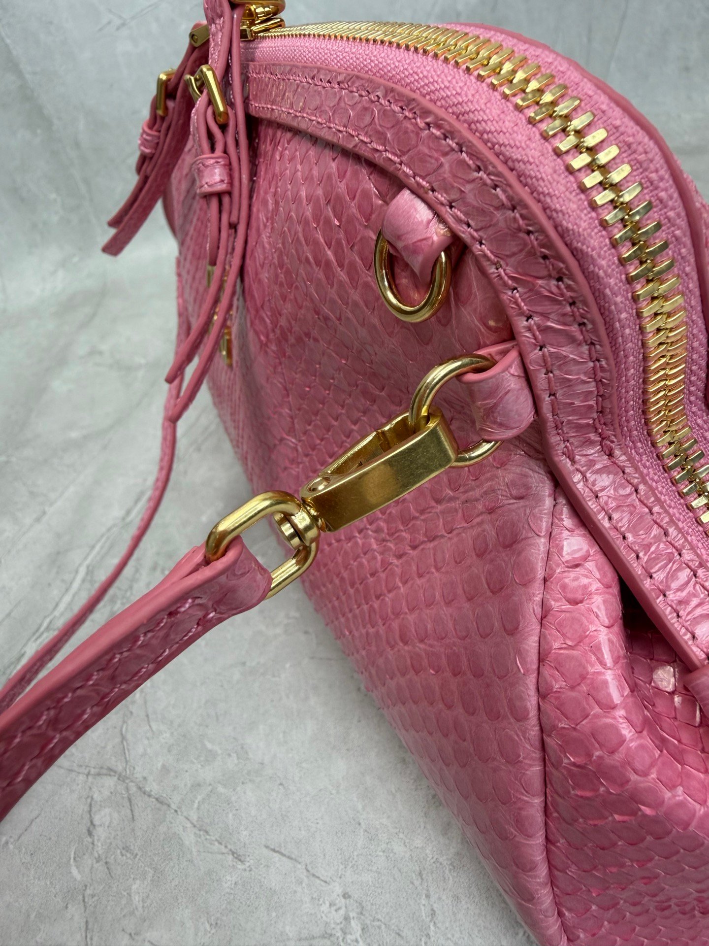 Miu Miu Caprice Snake Skin Handbag B6061603 - Image 7