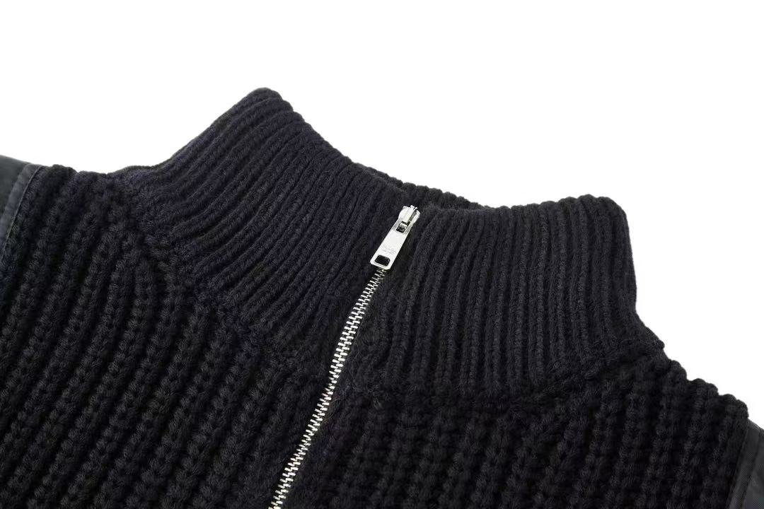 Prada Patchwork Zip-Up Sweater M6060204 - Image 4