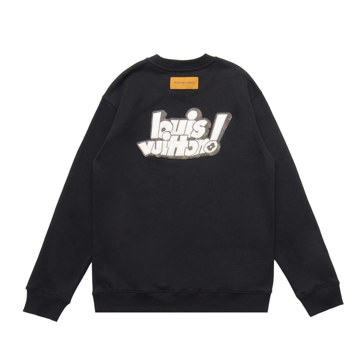 LV new leather-stitched embroidered round-neck hoodie M6060206 - Image 3