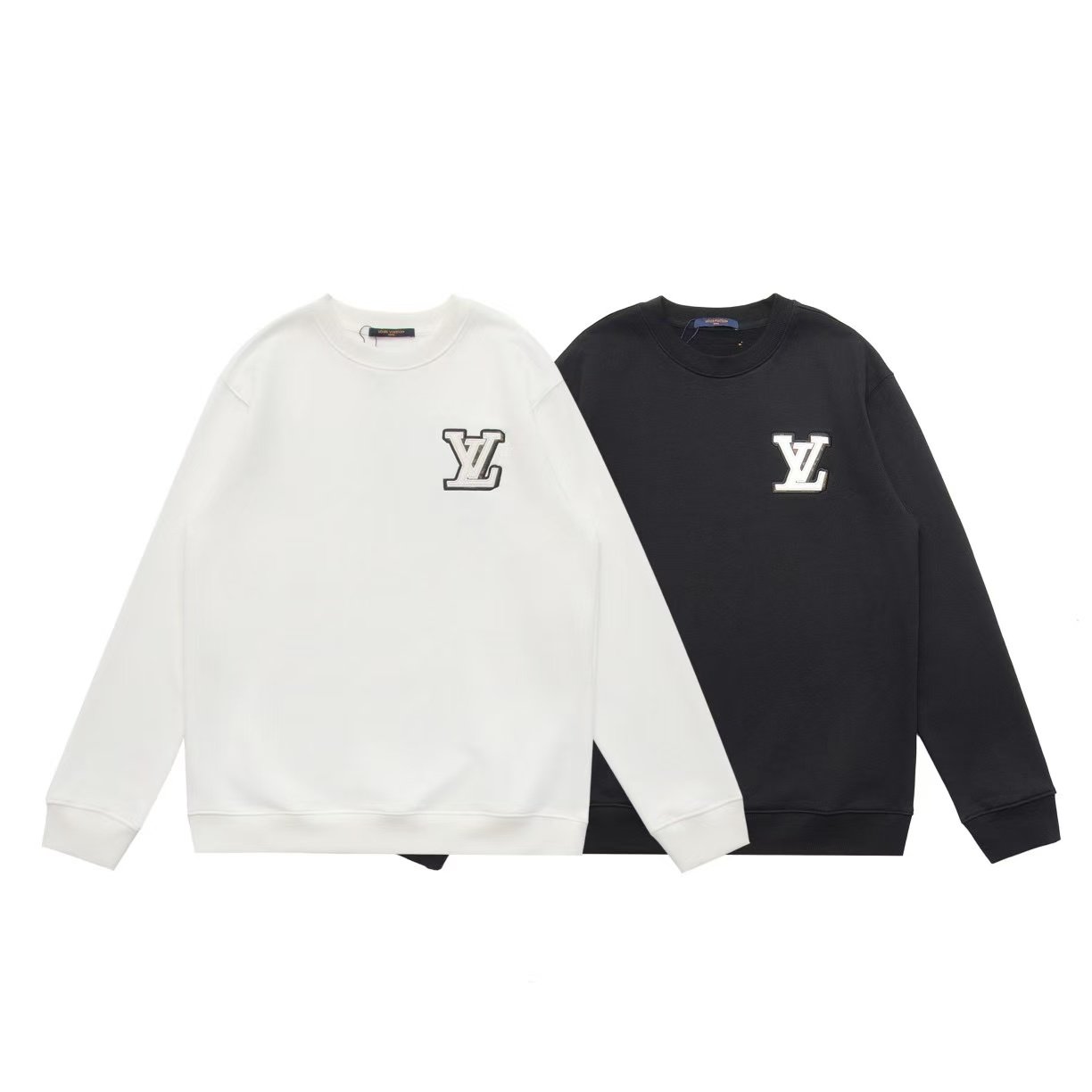 LV new leather-stitched embroidered round-neck hoodie M6060206 - Image 6