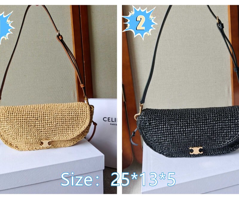 CELINE Little Halfmoon Soft Triomphe bag B6060103