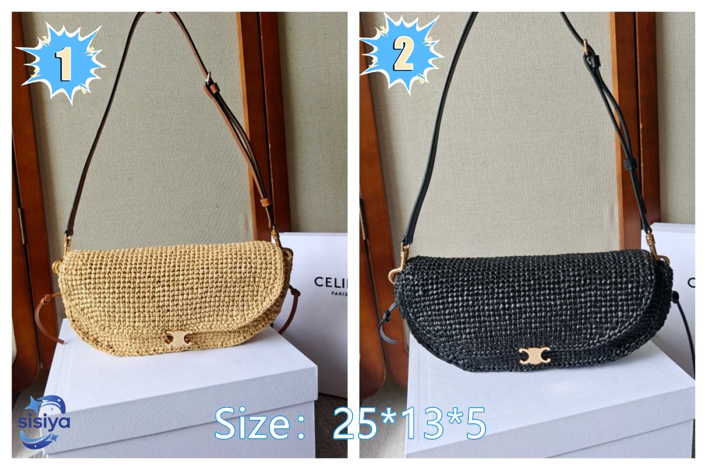 CELINE Little Halfmoon Soft Triomphe bag B6060103